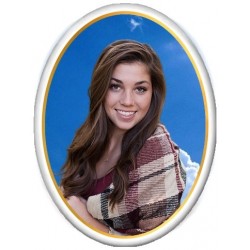 Jeune femme Medaillon Photo