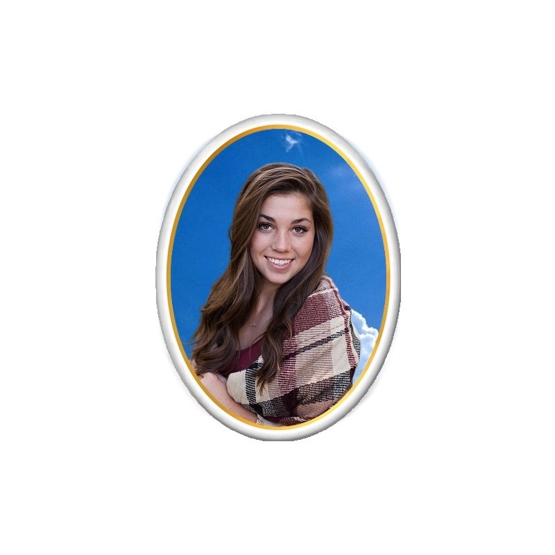 Jeune femme Medaillon Photo