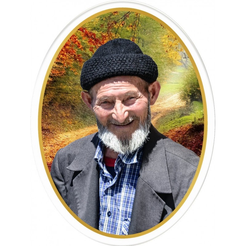 Medaillon funeraire homme foret