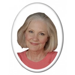 Medaillon funeraire femme rose